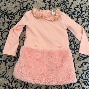 Janie and Jack fur trimmed dress!